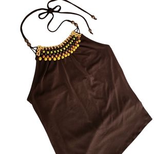 NEW! Beaded Halter Top